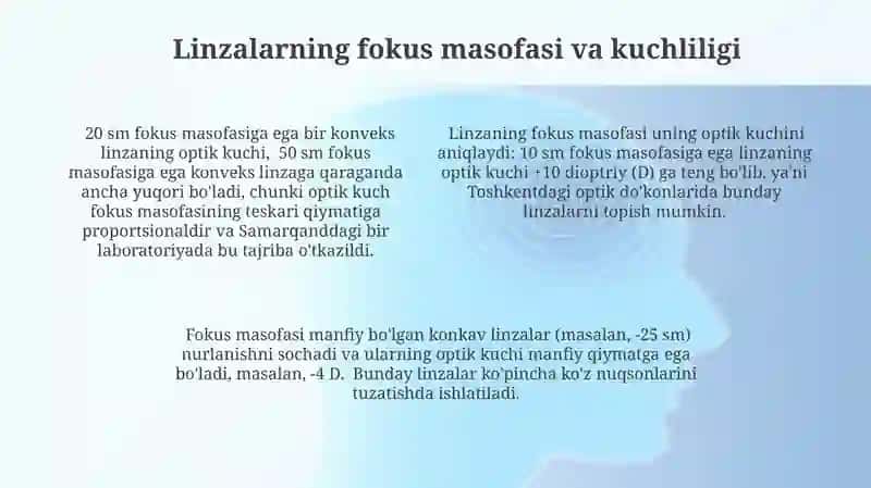 Qavariq va botiq linzalarda tasvirlar yasash 4
