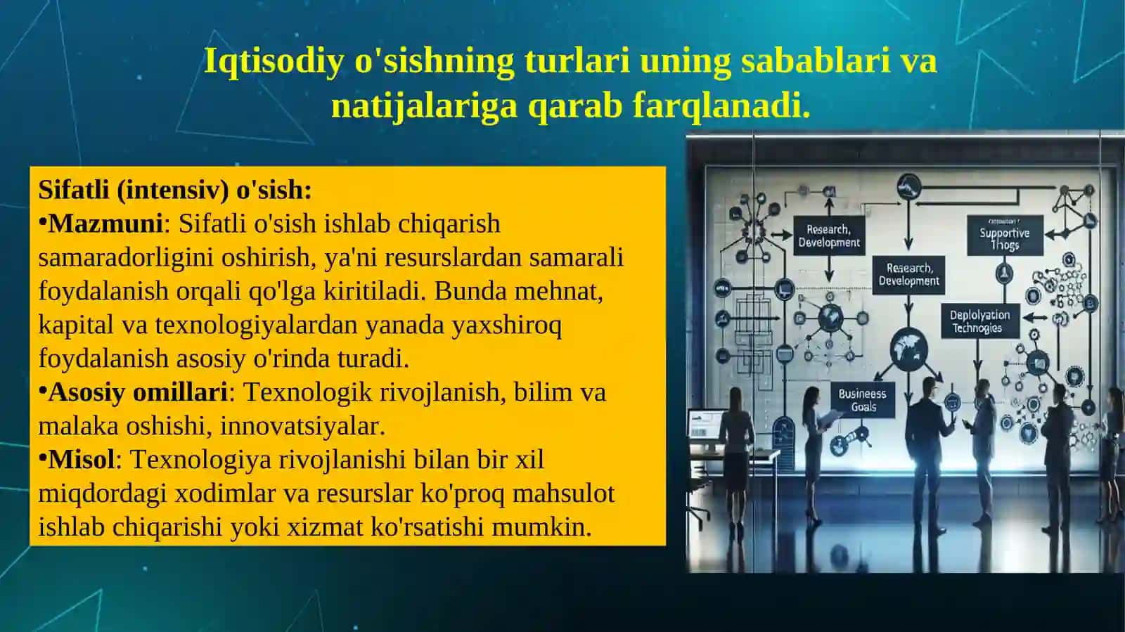 Iqtisodiy o‘sish: umumiy tavsifi, neokeynscha va neoklassik modellari 4
