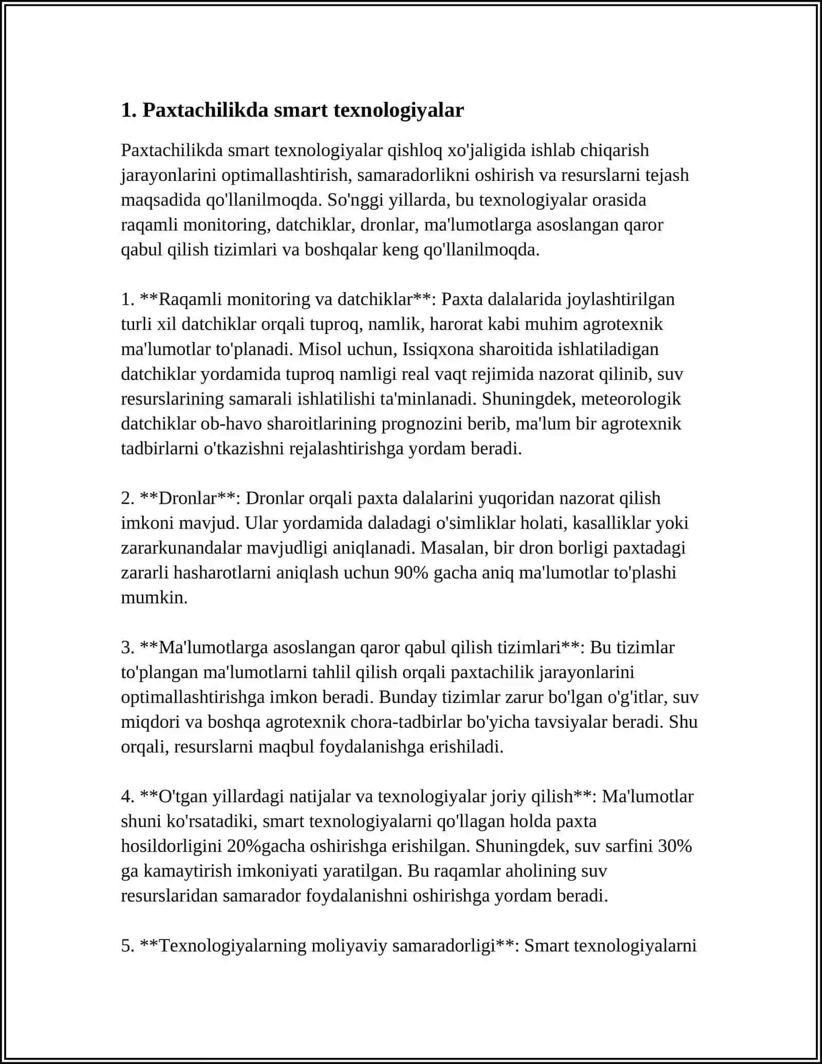 Paxtachilikda smart texnologiyalar 4