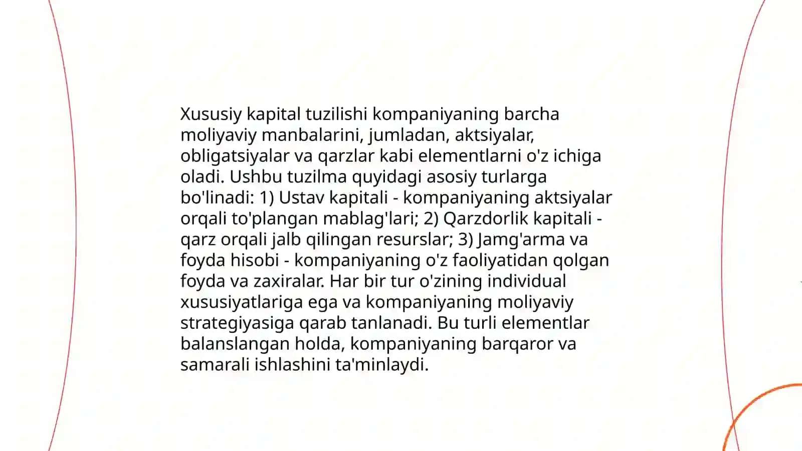Xo‘jalik yurituvchi subyektlar xususiy kapitali tahlili 4