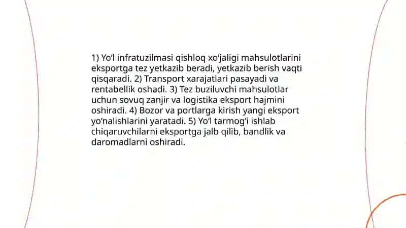 Aloqa yollarining iqtisodiyot tarmoqlarini rivojlantirishdagi orni 4