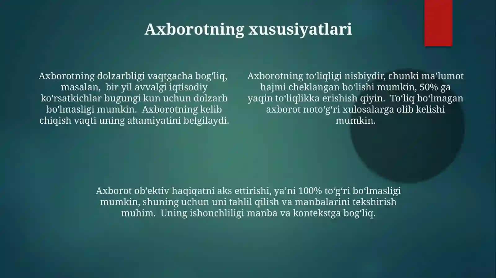 Og'zaki axborot manbalar 4