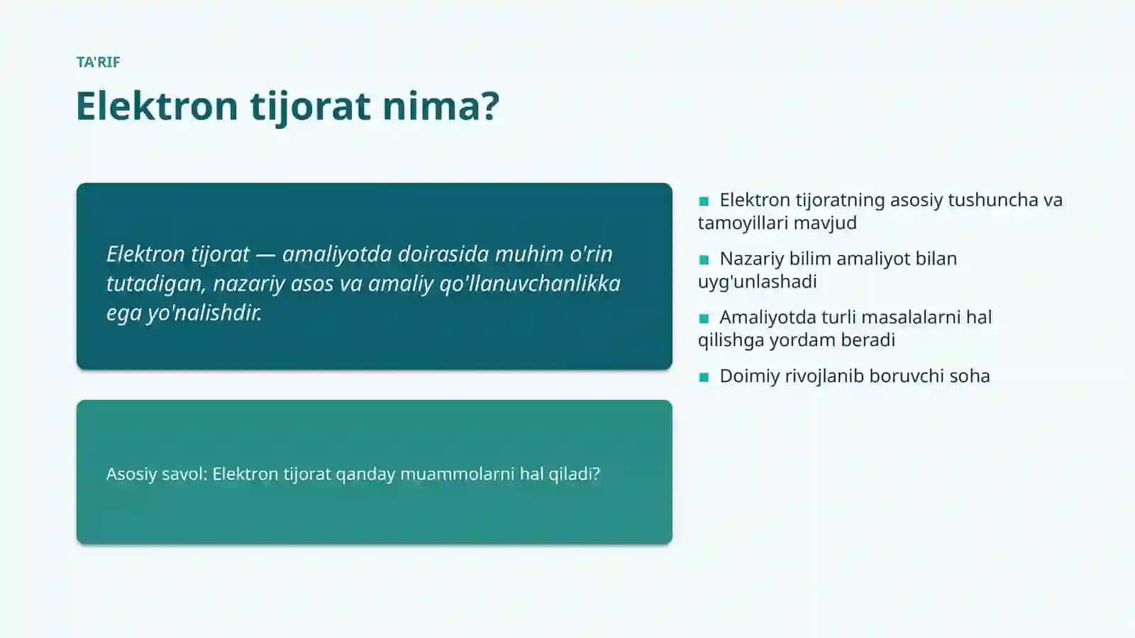 AMALIYOTDA Elektron tijorat 4