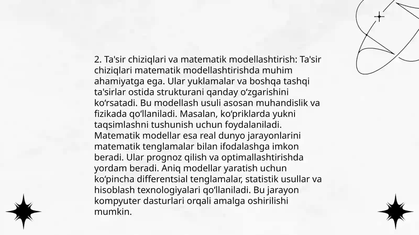 Ta'sir chiziqlar nazariyasi 4