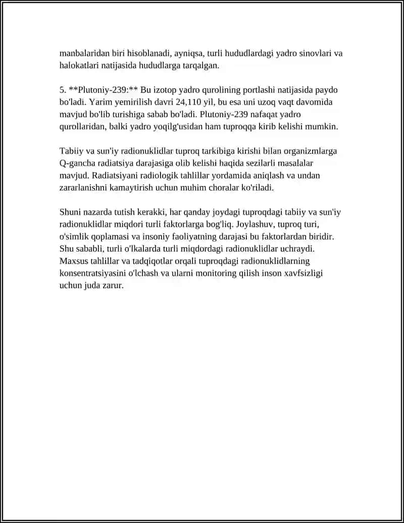 TUPROQNING RADIOAKTIVLIGI 4