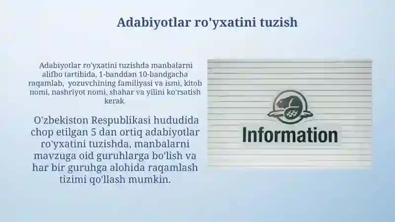 Manbalar bilan Ishlash Metodlari 4