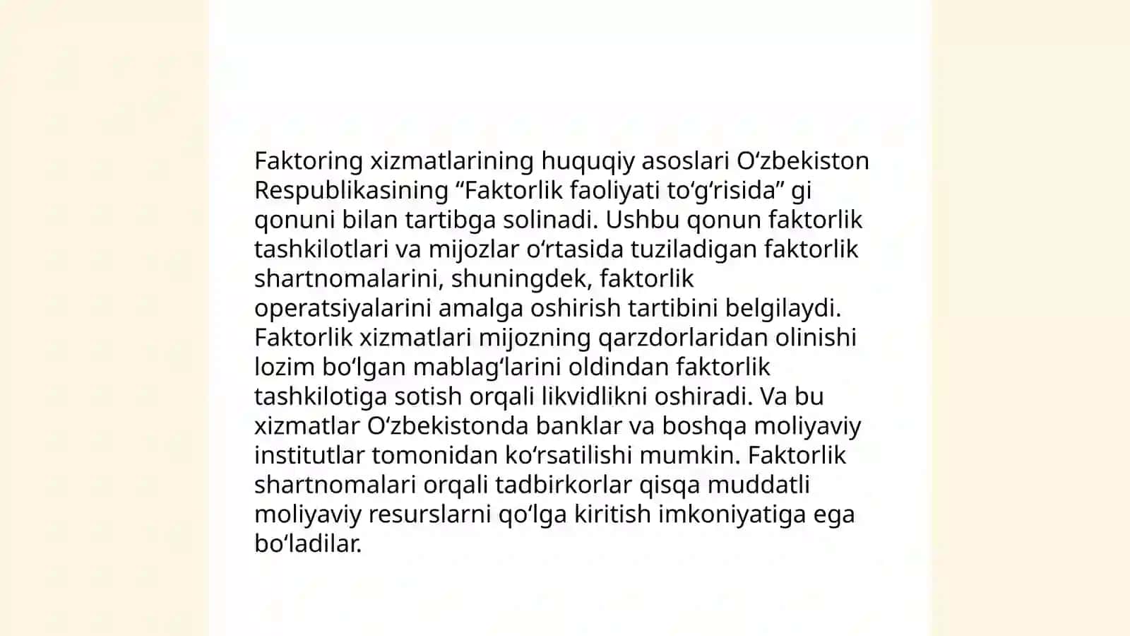 Faktoring operatsiyalari 4