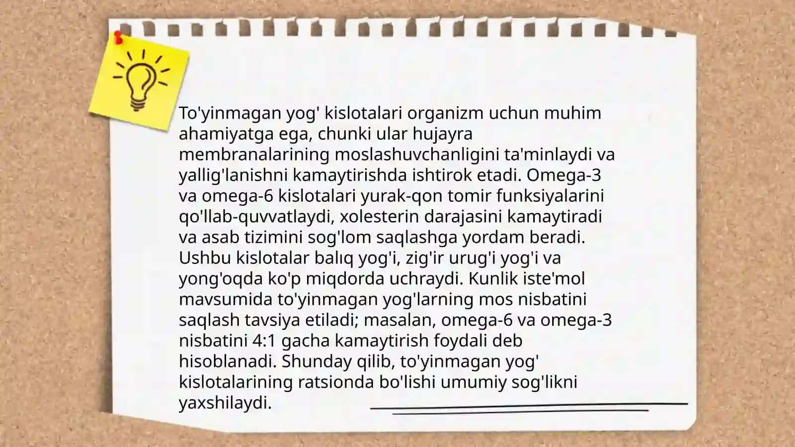 Yog'lar ularning oziqlilik va biologik qiymati 4