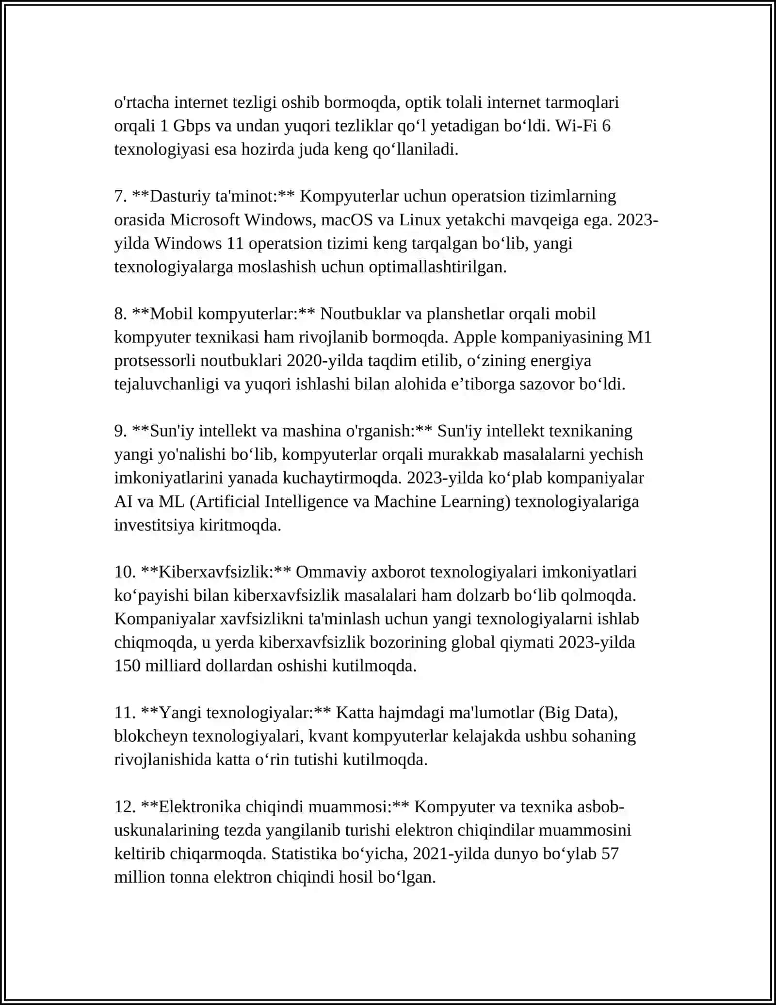 ÒYIN TEXNIKASI TASNIFI 4