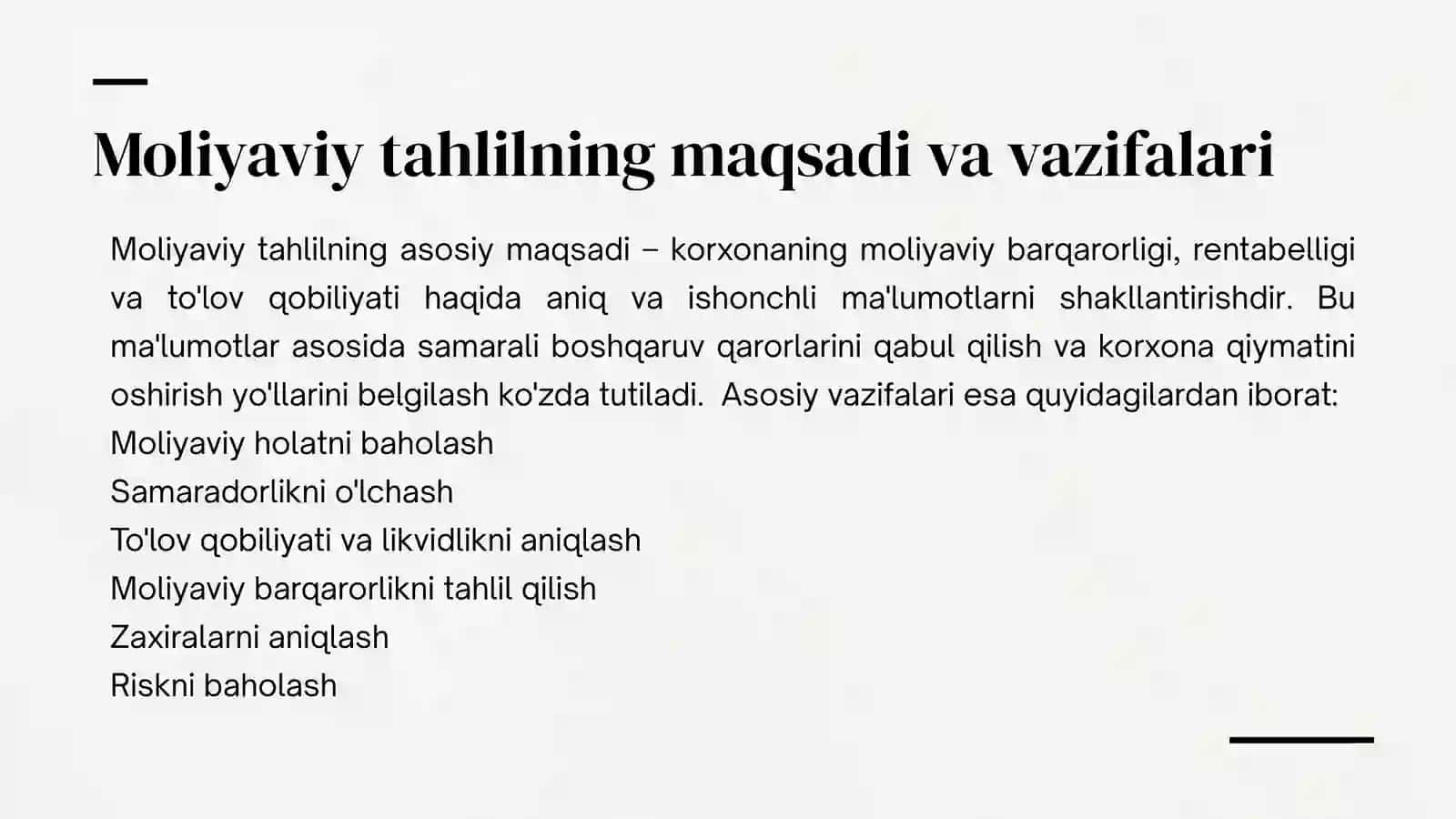 Moliyaviy holat tahlili 4