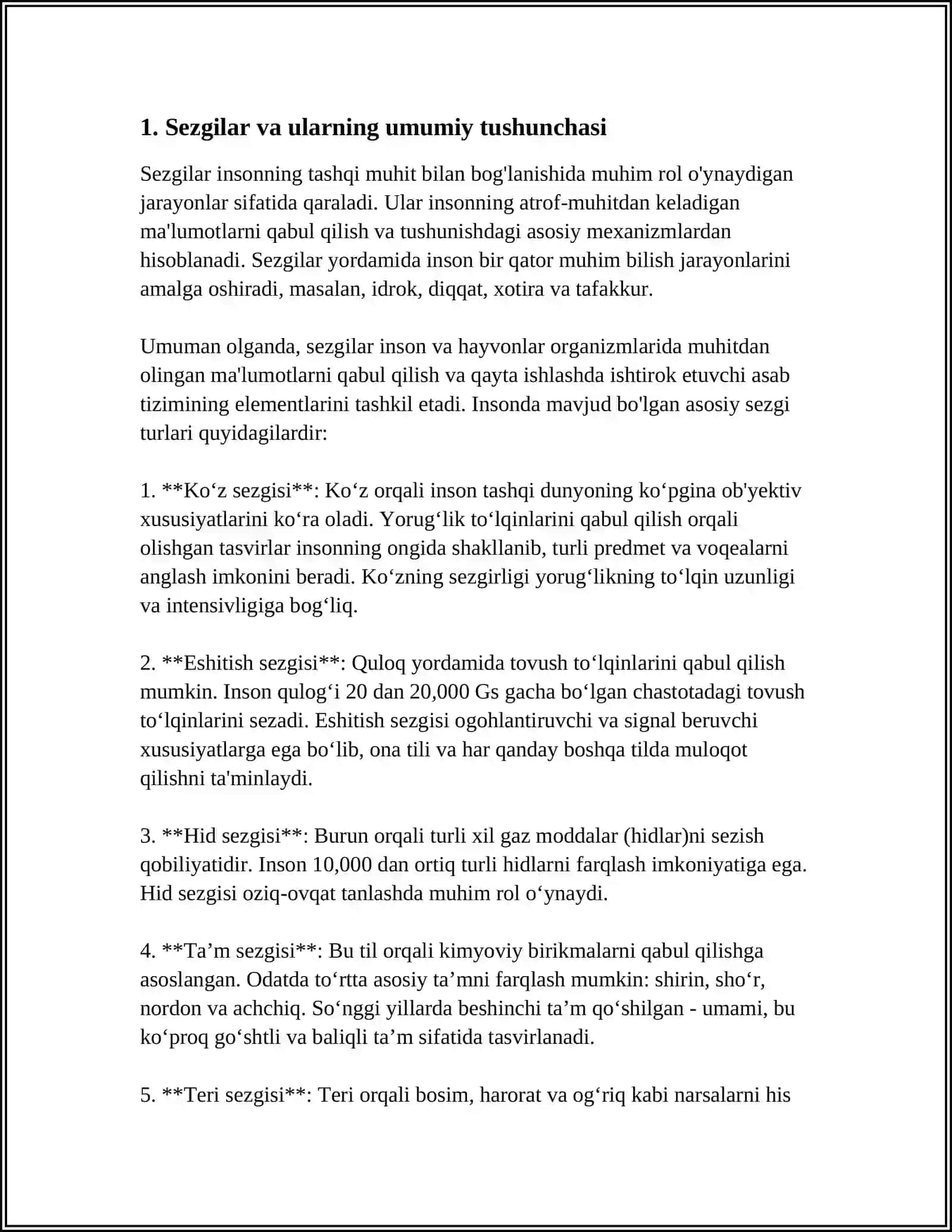 SEZGILAR HAQIDA UMUMIY TUSHUNCHA VA UNING NERV FIZIOLOGIK ASOSLARI 4