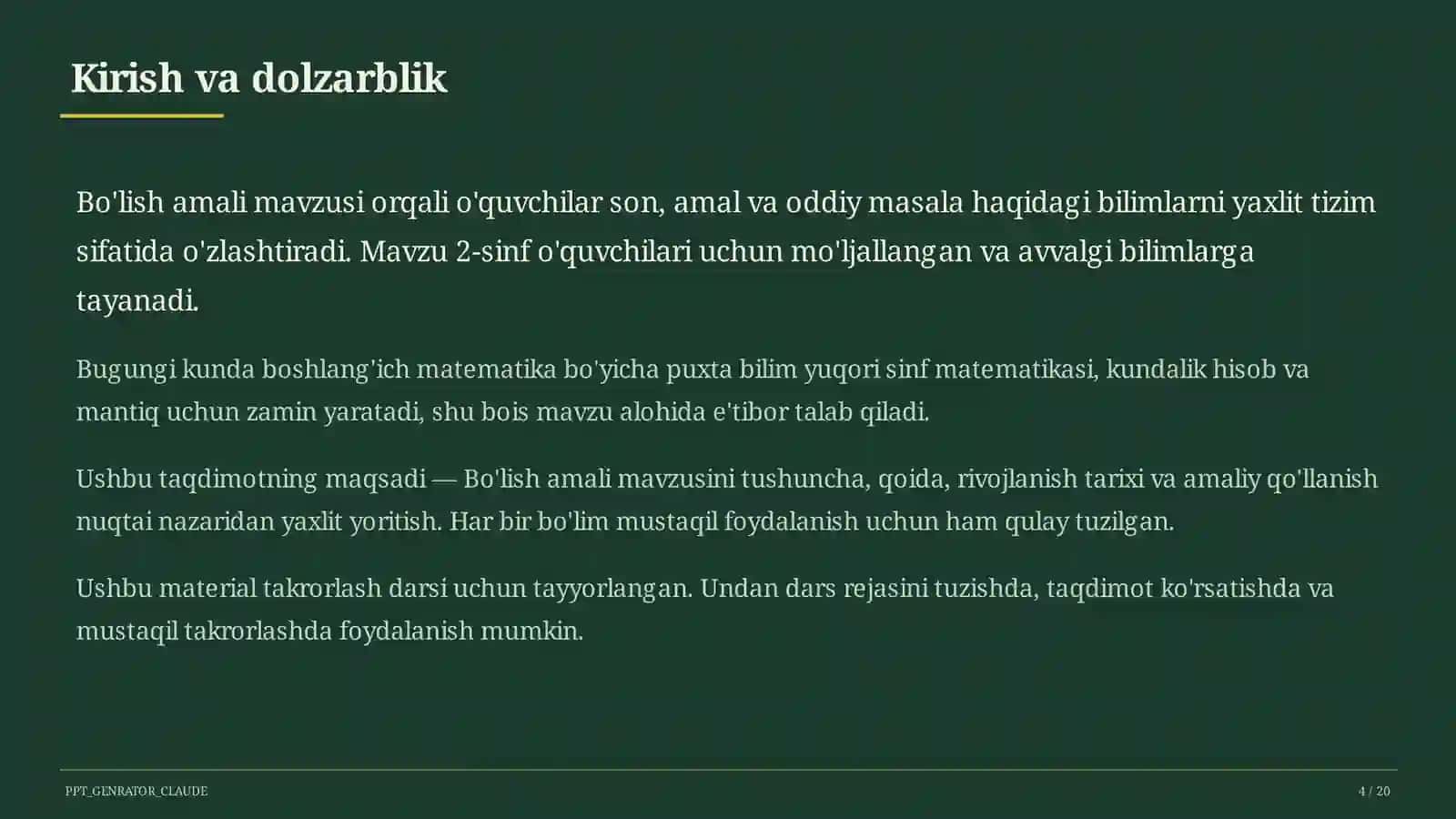 Bo'lish amali (2-sinf) 4