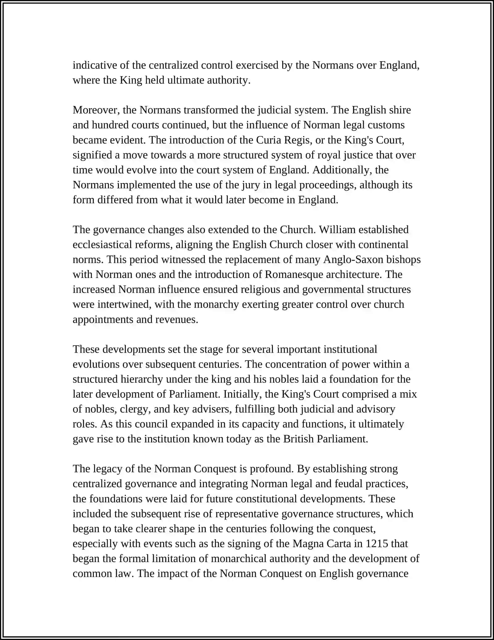 NORMAN INVASION IN BRITAIN HISTORY OF BRITISH PARLIAMENT 4