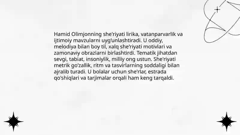 Hamid Olimjonning hayoti va faoliyati 4