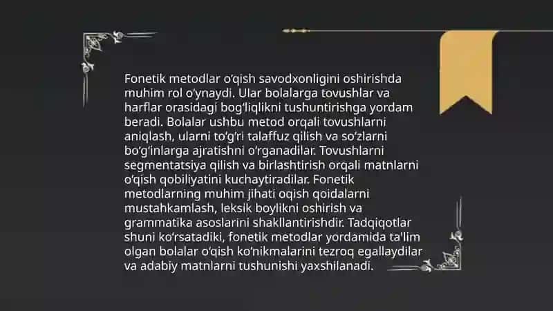 Ona tili va o‘qish savodxonligi 4