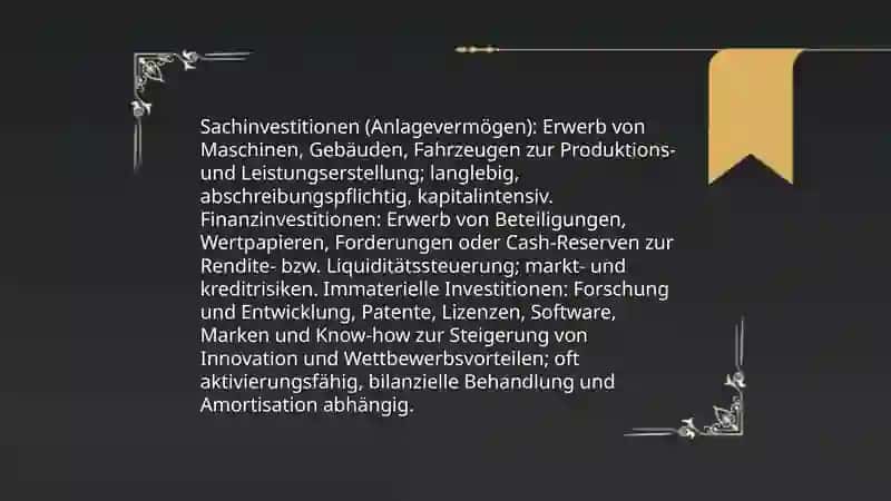 Investitionstätigkeit 4