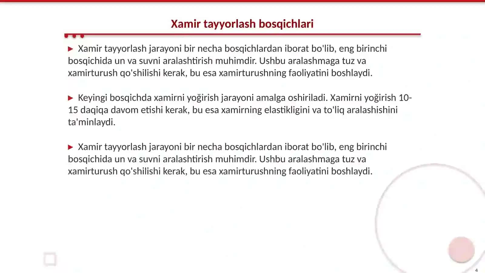 Bugʻdoy va javdar unidan xamir tayyorlash 4