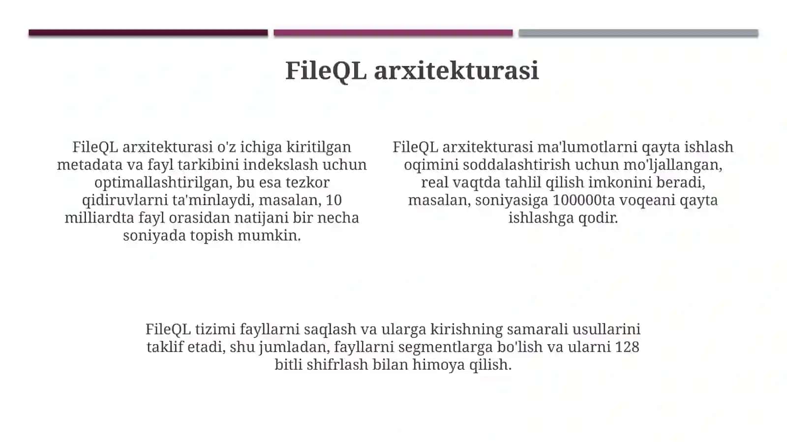 FileQL – bu fayllarni so'rov qilish uchun SQLga o'xshash interfeys 4