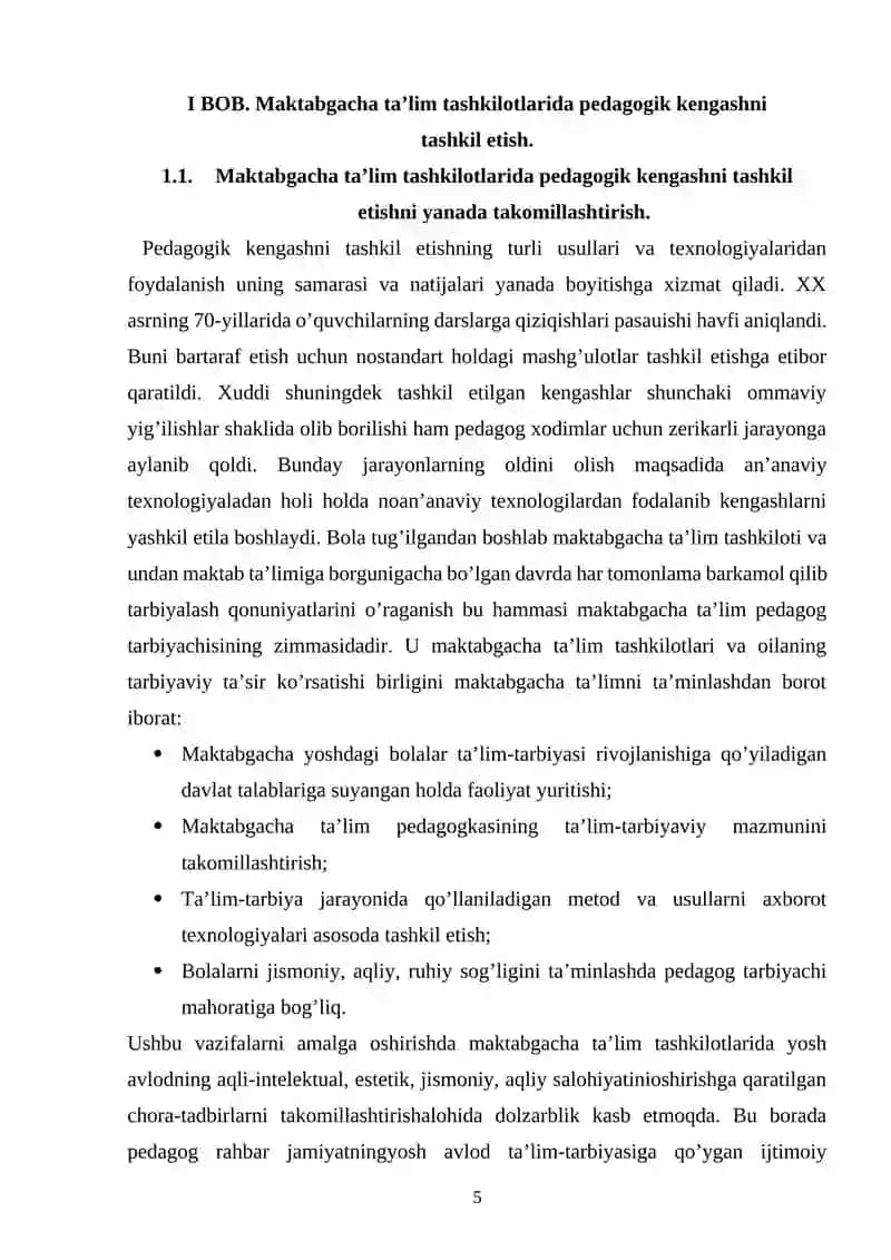 Maktabgacha ta’lim tashkilotlarida pedagogik kengash faoliyatini tashkil etish va takomillashtirishning zamonaviy yondashuvlari 4
