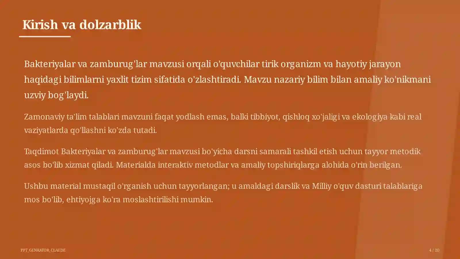 Bakteriyalar va zamburug'lar (6-sinf) 4