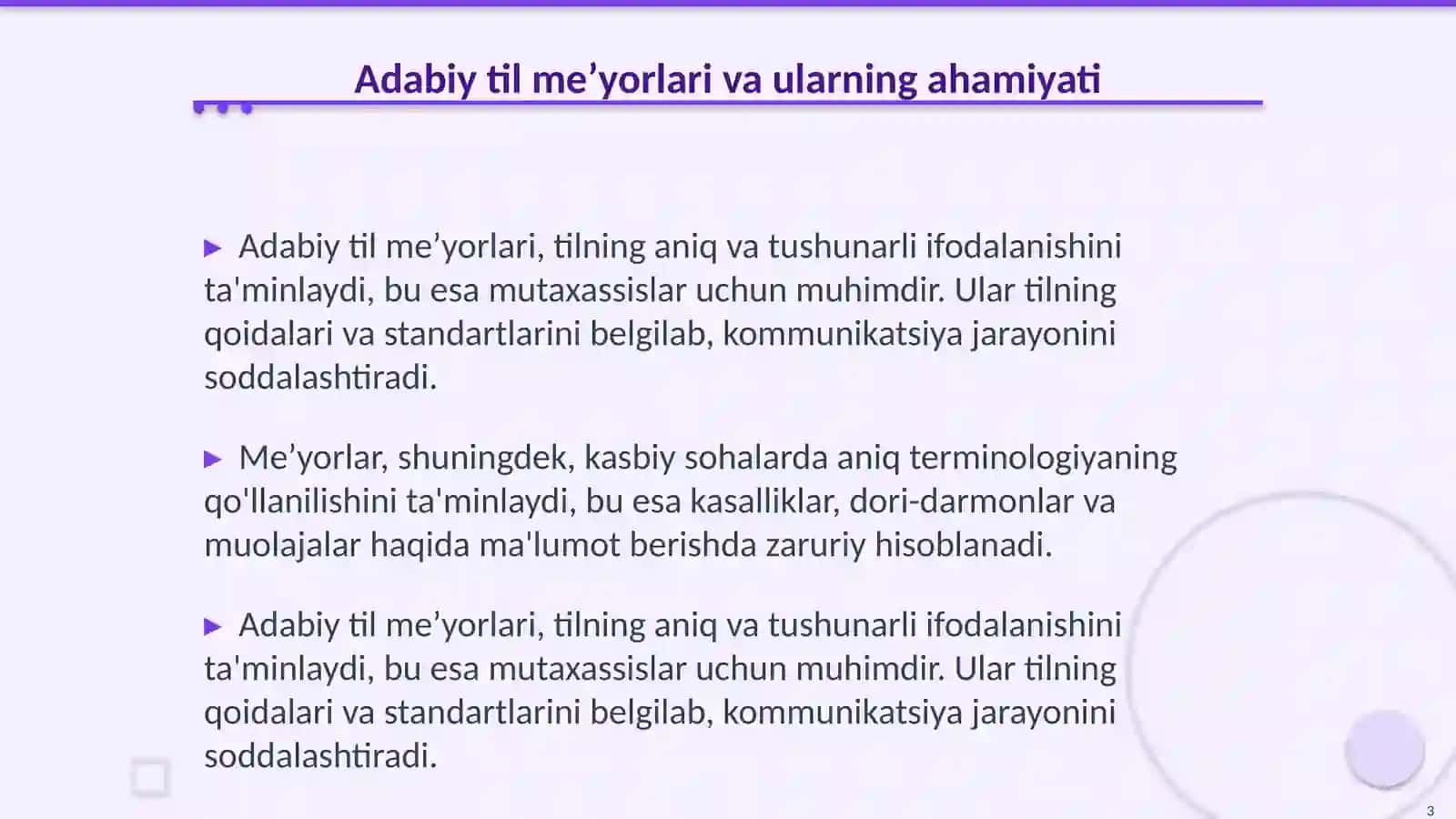 Adabiy til meʼyorlarini kasbiy sohaga oid misollar orqali tushuntirish 4