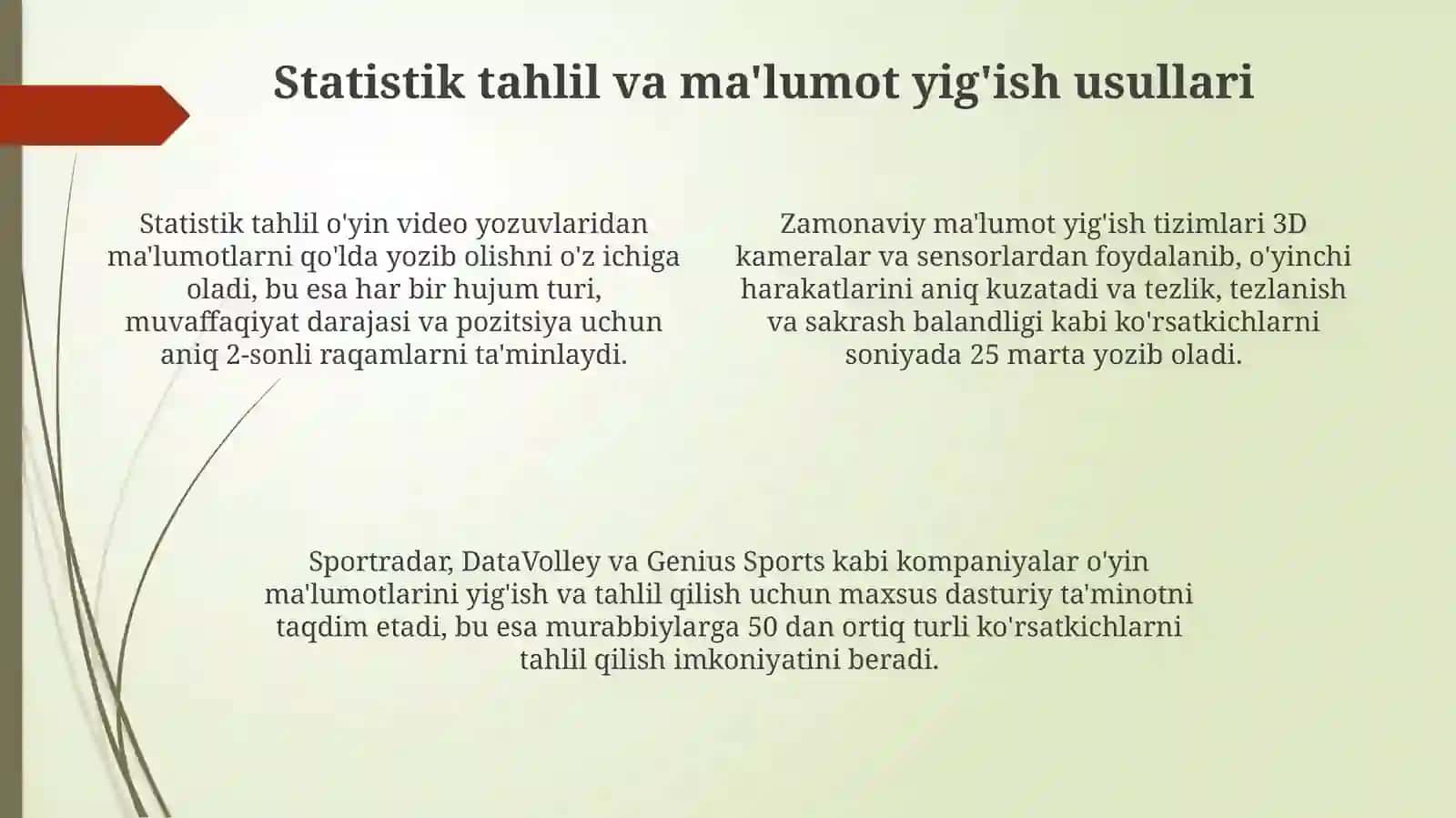 Voleybol jamoalarida dastatistiktahlilasosidataktikatuzishningzamonaviymodeli 4