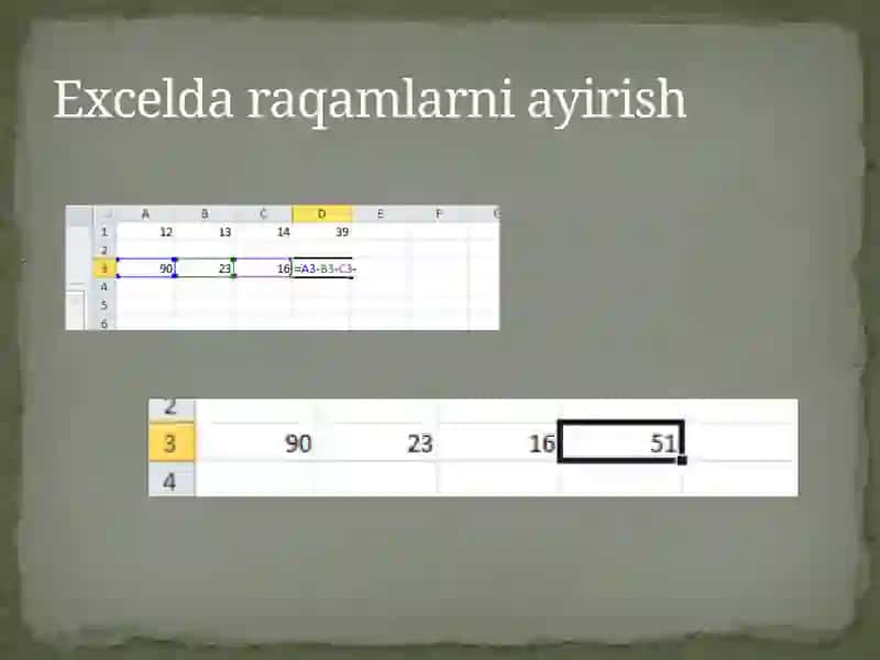 Excel dasturida formulalar bilan ishlashni o'rganish 4