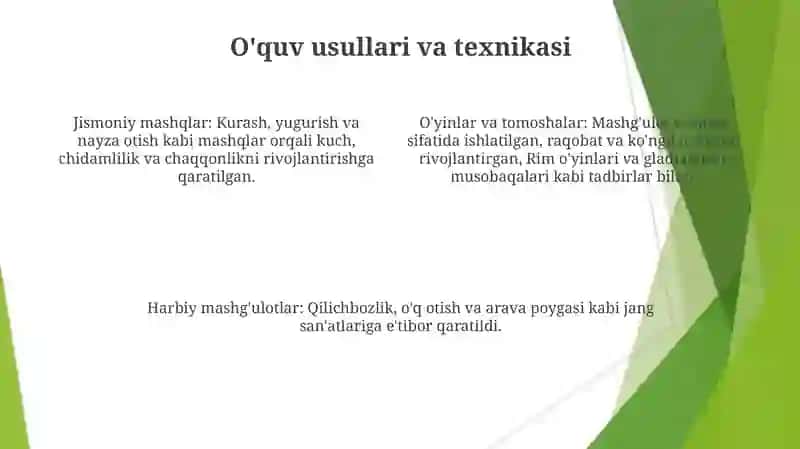 Qadimgi Rimda Jismoniy Tarbiya 4