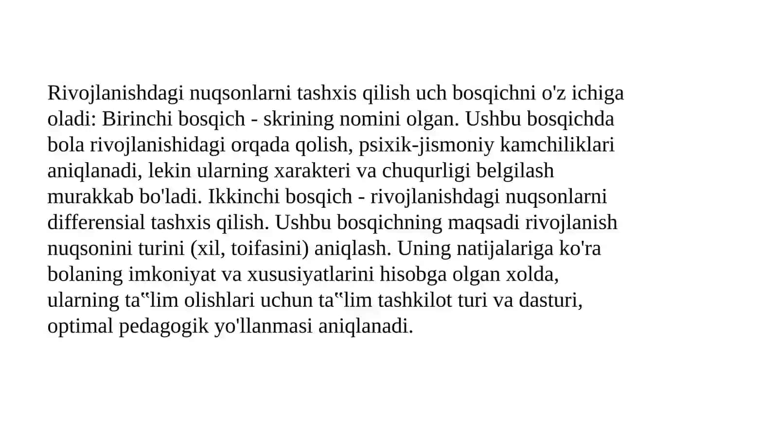 RIVOJLANISHDA ORQADA QOLGAN BOLALAR PSIXOLOGIYASI 4