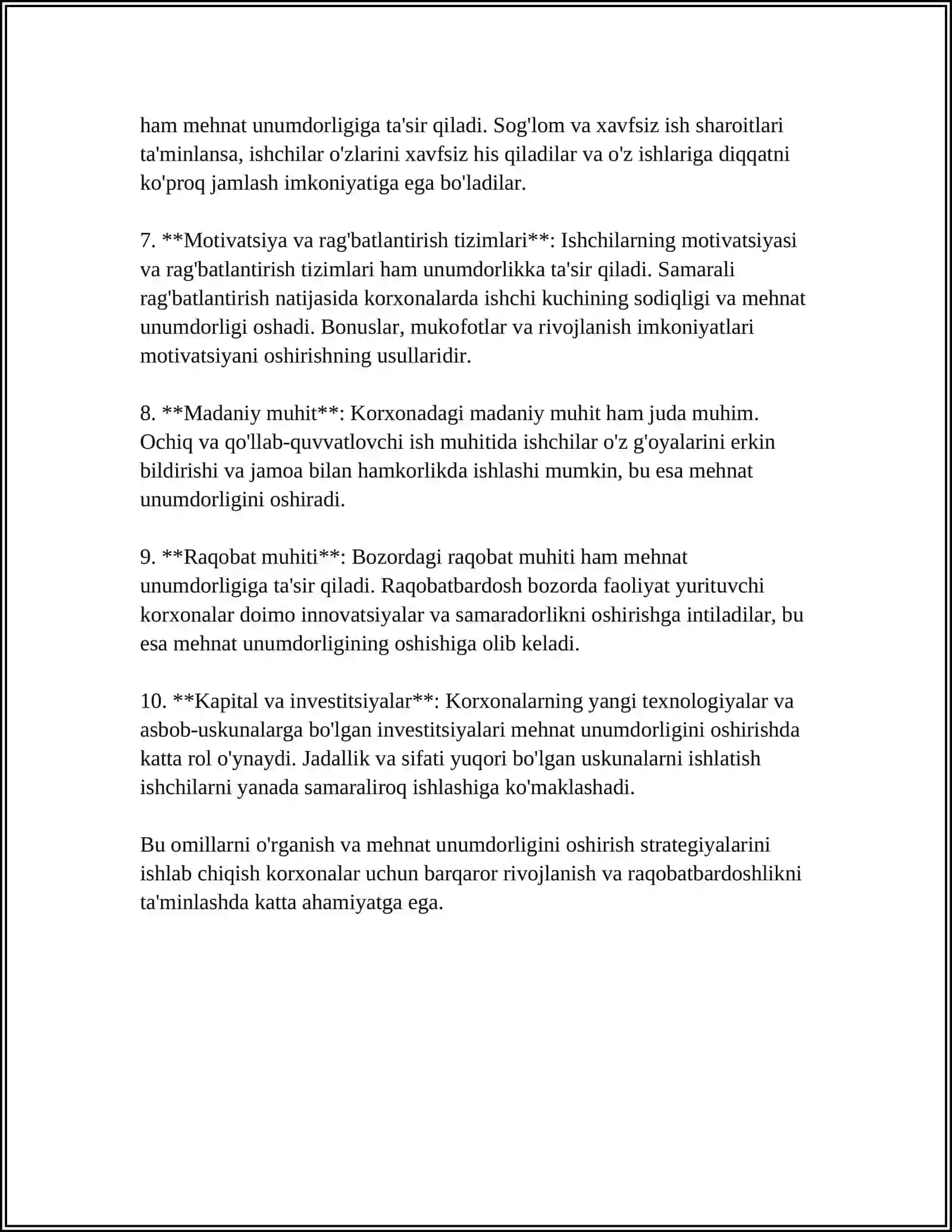 IQTISODIYOT MEHNAT UNUMDORLIGI 4