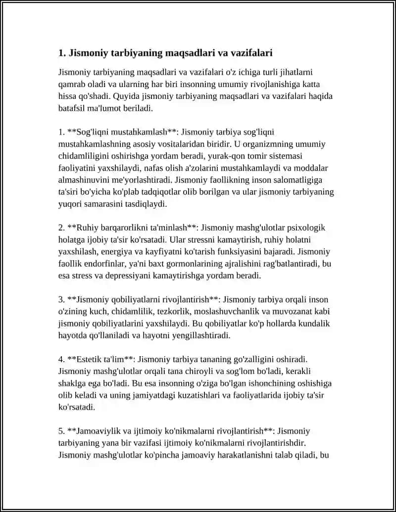 Jismoniy Madaniyat Referat 4