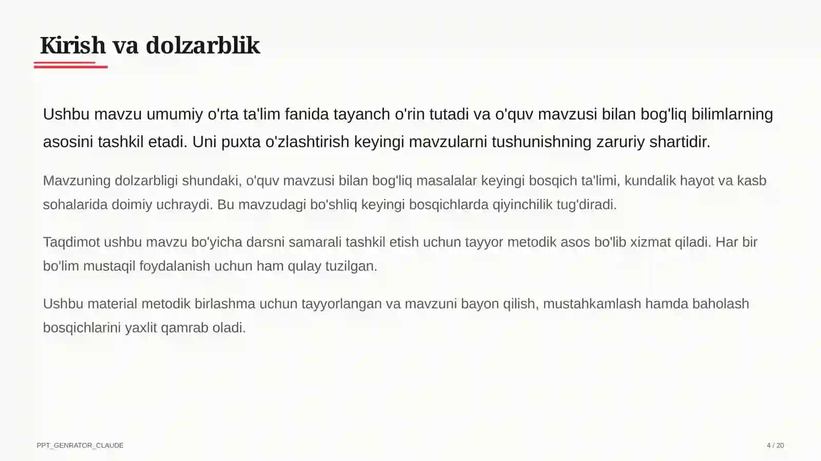 Algebra va Geometriyani "Matematika" Fani Sifatida O'qitish 4