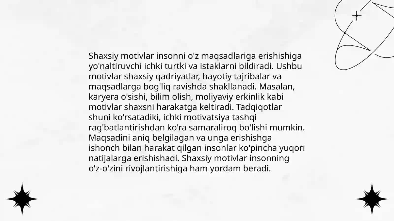 Xissiyot va mativasiyaning individual xususiyatlari 4