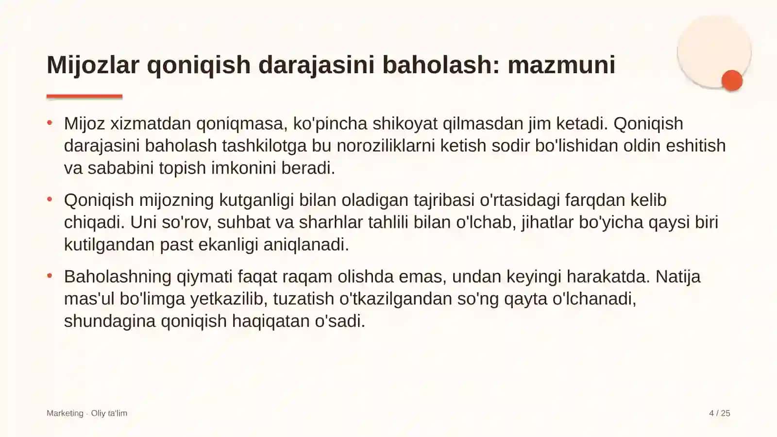 burg'ulash korxonalarida mijozlar qoniqish darajasini baholash 4147 4