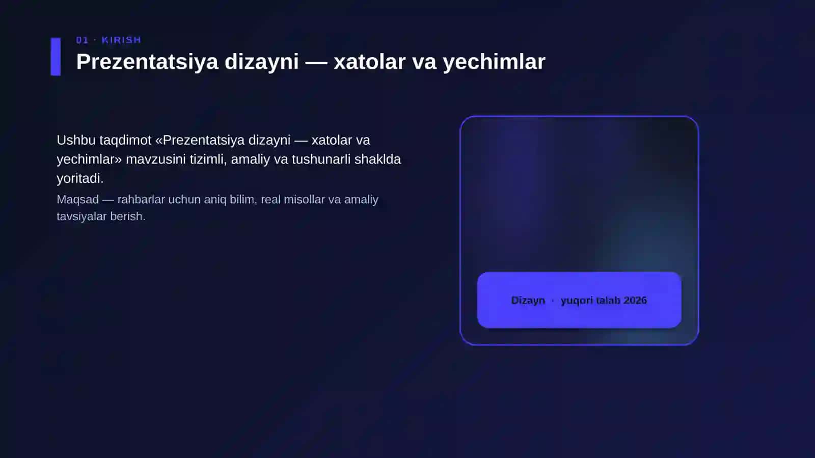 Prezentatsiya dizayni — xatolar va yechimlar 4