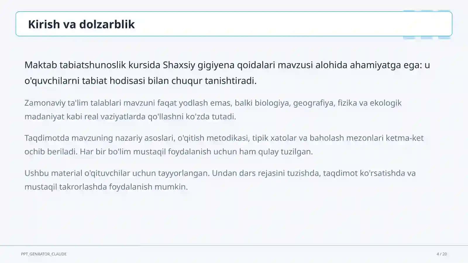 Shaxsiy gigiyena qoidalari (1-sinf) 4