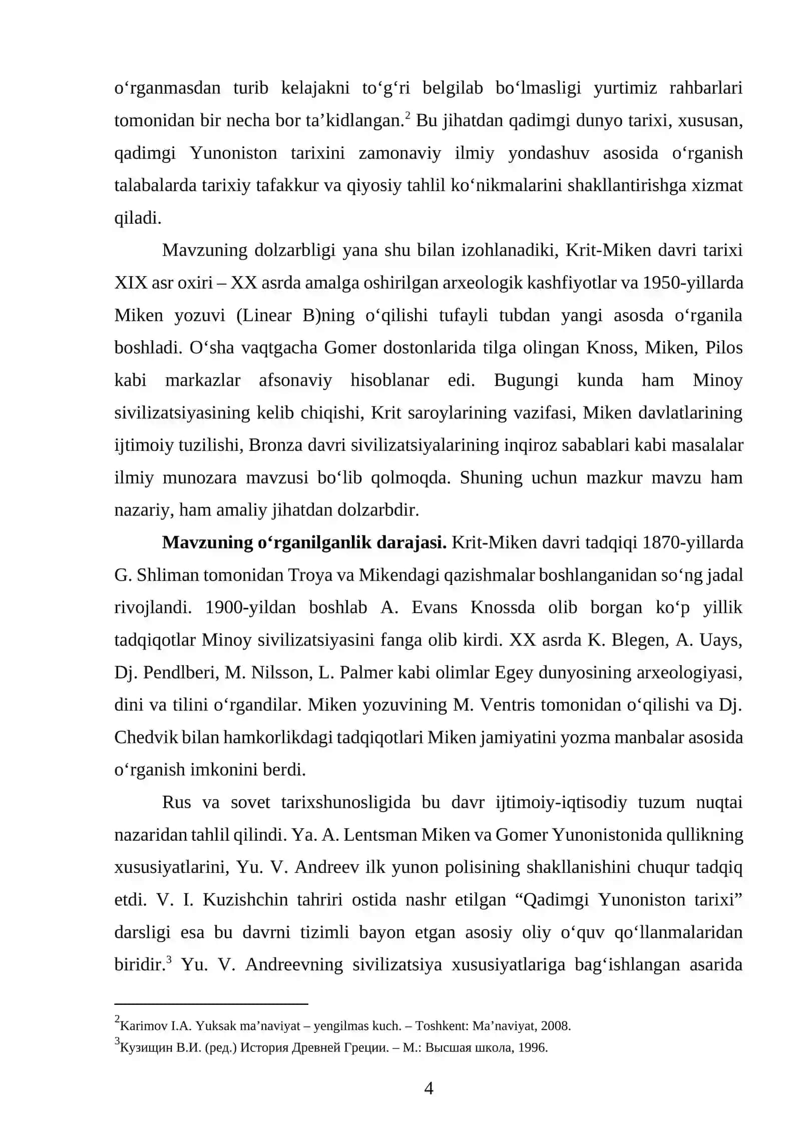 qadimgi Yunoniston tarixiga kirish va kirit Miken jamiyati 4