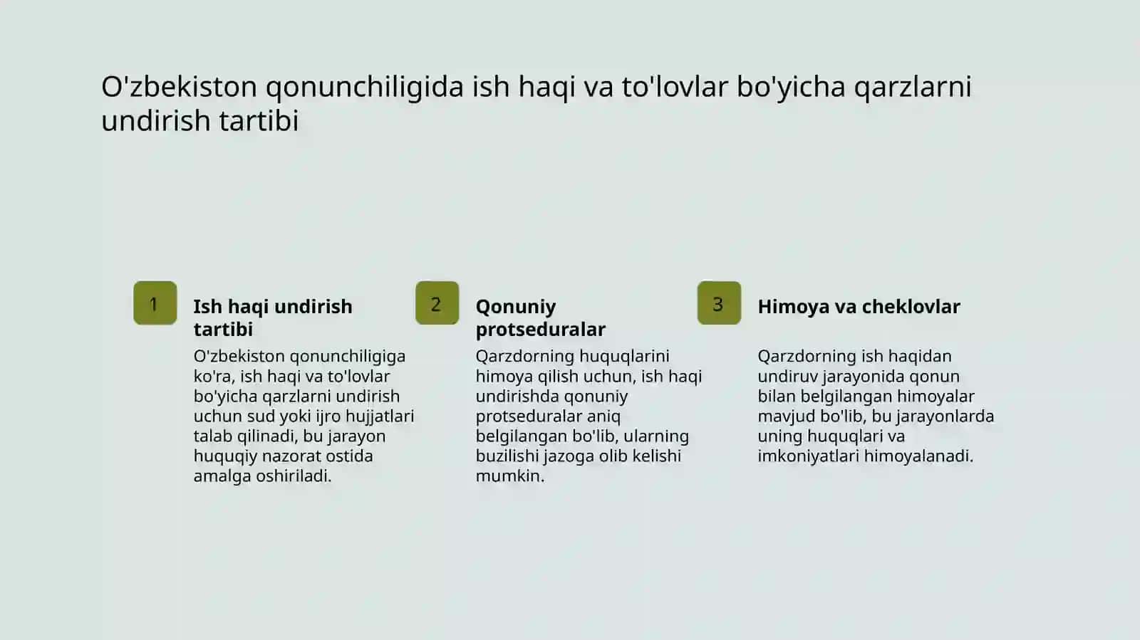 Qarzdor ish haqi va tenglashtirilgan to'lovlar ustidan undiruv 4