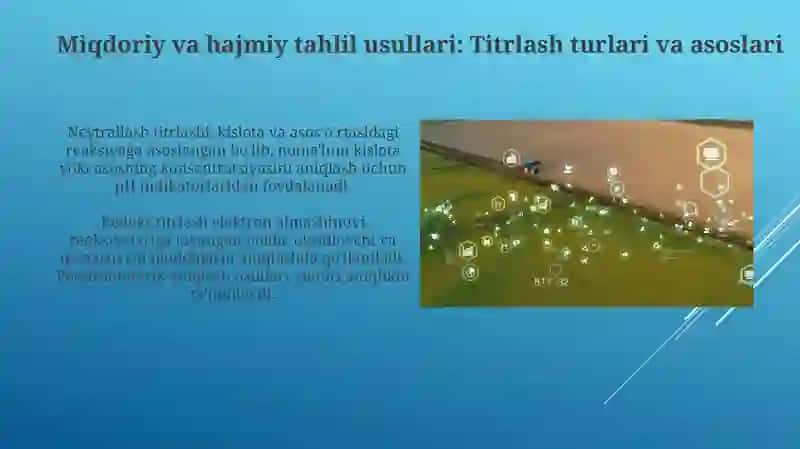 Miqdoriy va hajmiy tahlilning uslublari qishloq xo'jaligida qo'llanishi 4