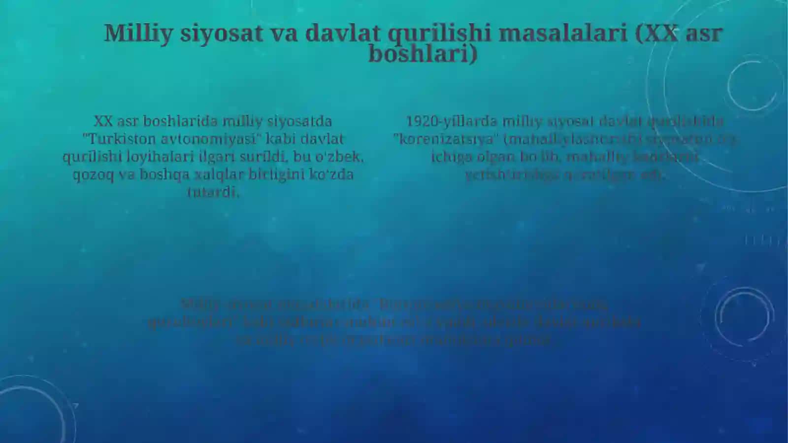 O`rta Osiyoda milliy-hududiy chegaralanish: muammovayechimlar 4