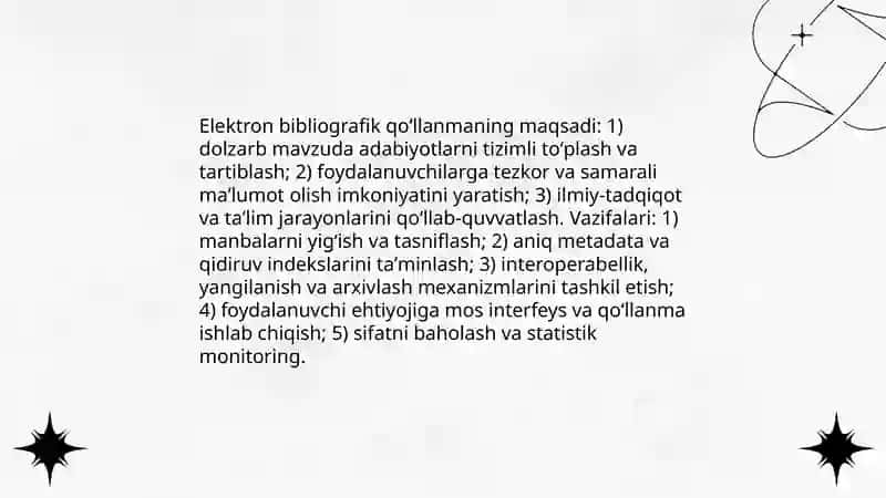 Dolzarb mavzuda elektron bibliografik qoʻllanma tuzish 4