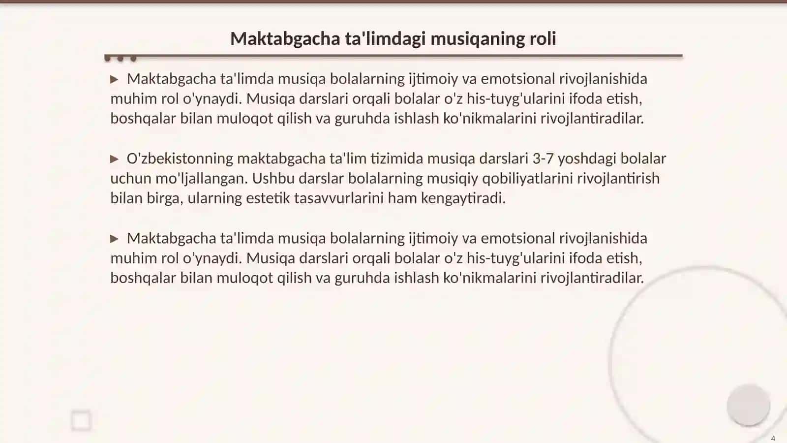 Musiqiy estetik qobiliyatni shakllantirish 4
