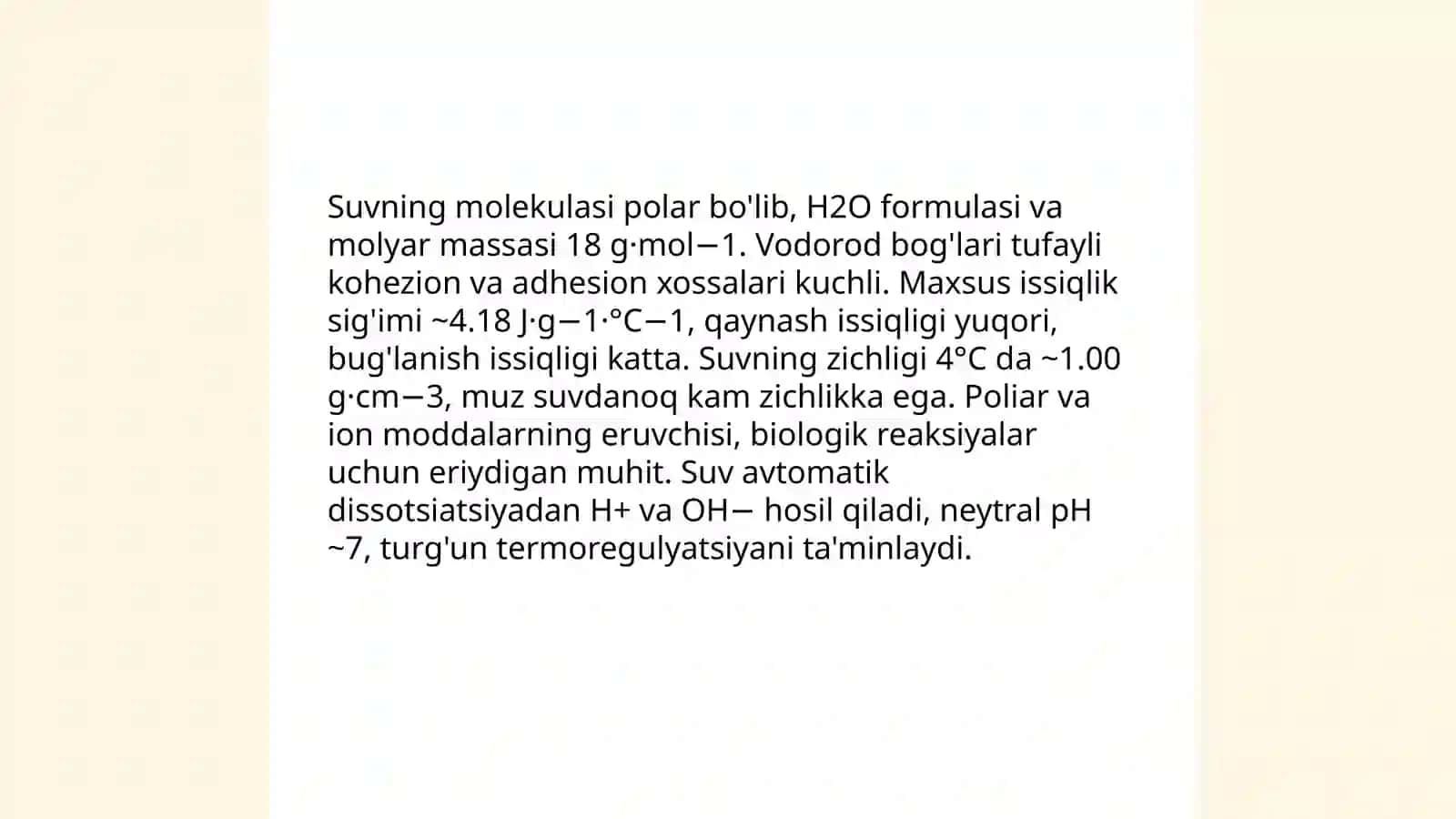 Hayotning kimyoviy tuzilishi, funksional asoslari 4