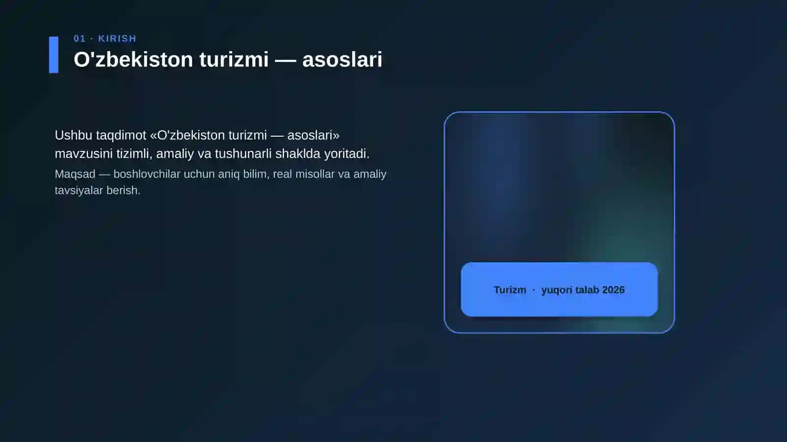 O'zbekiston turizmi — asoslari 4