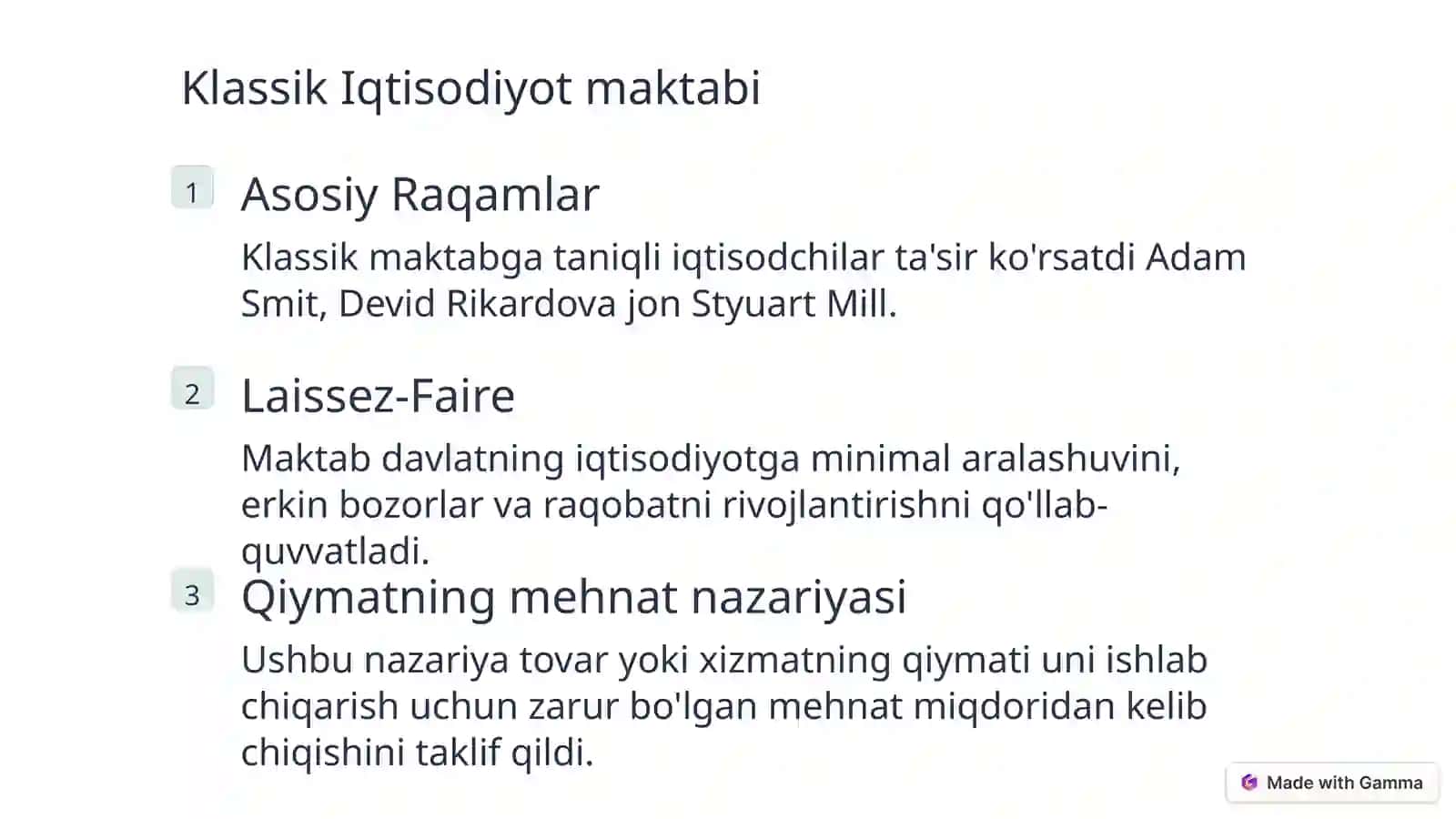 Iqtisodiyot nazariyasining fan sifatida shakllanishi va undagi asosiy ta'limotlar 4