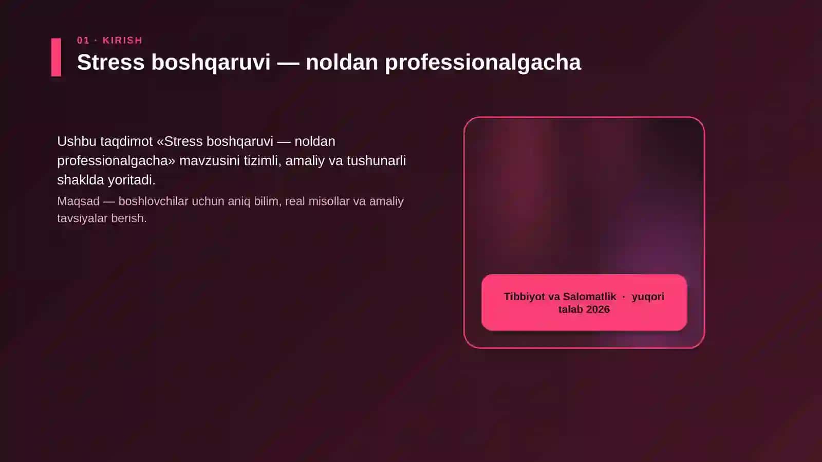 Stress boshqaruvi — noldan professionalgacha 4