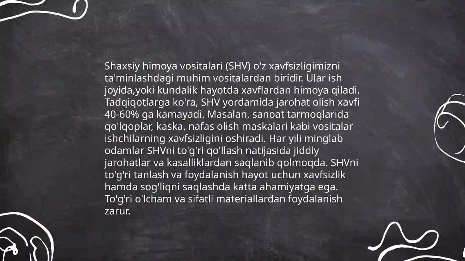 Shaxsiy himoya vositalari 4