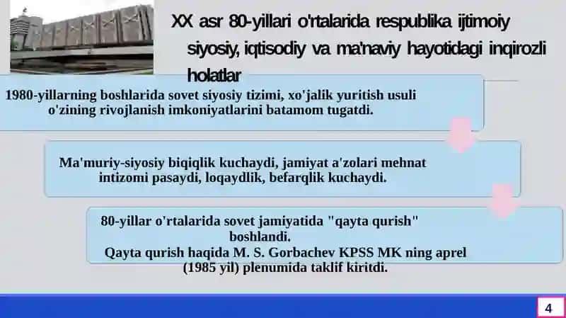 Mustaqillikka erishish arafasida 4