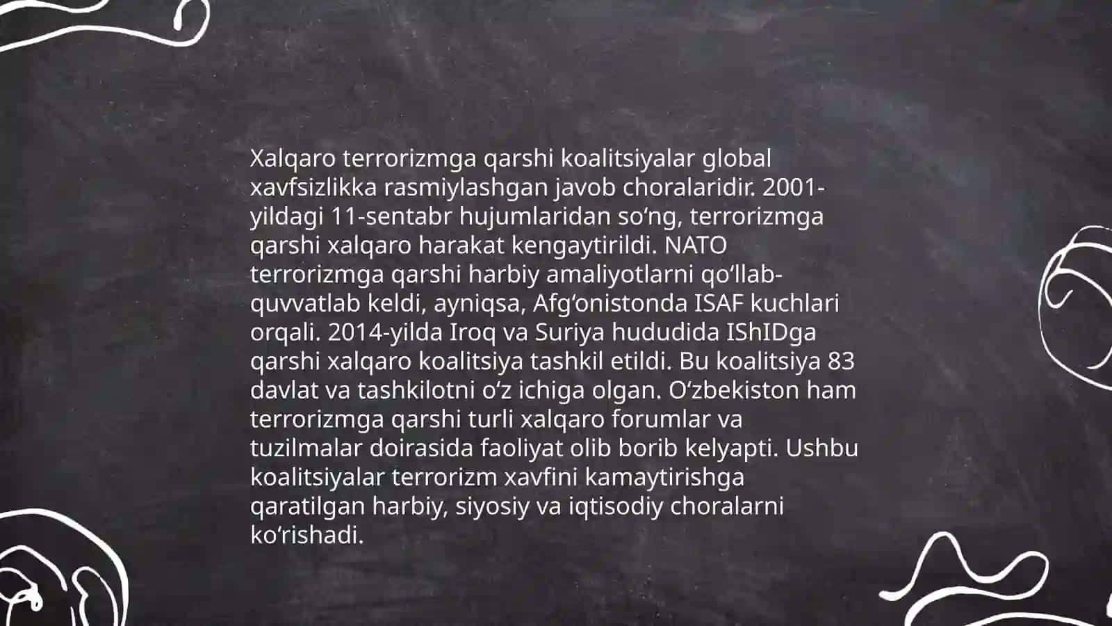 XALQARO TASHKELOTLARNING TERRORIZIMGA QARSHI KURASHNING AHAMIYATI 4