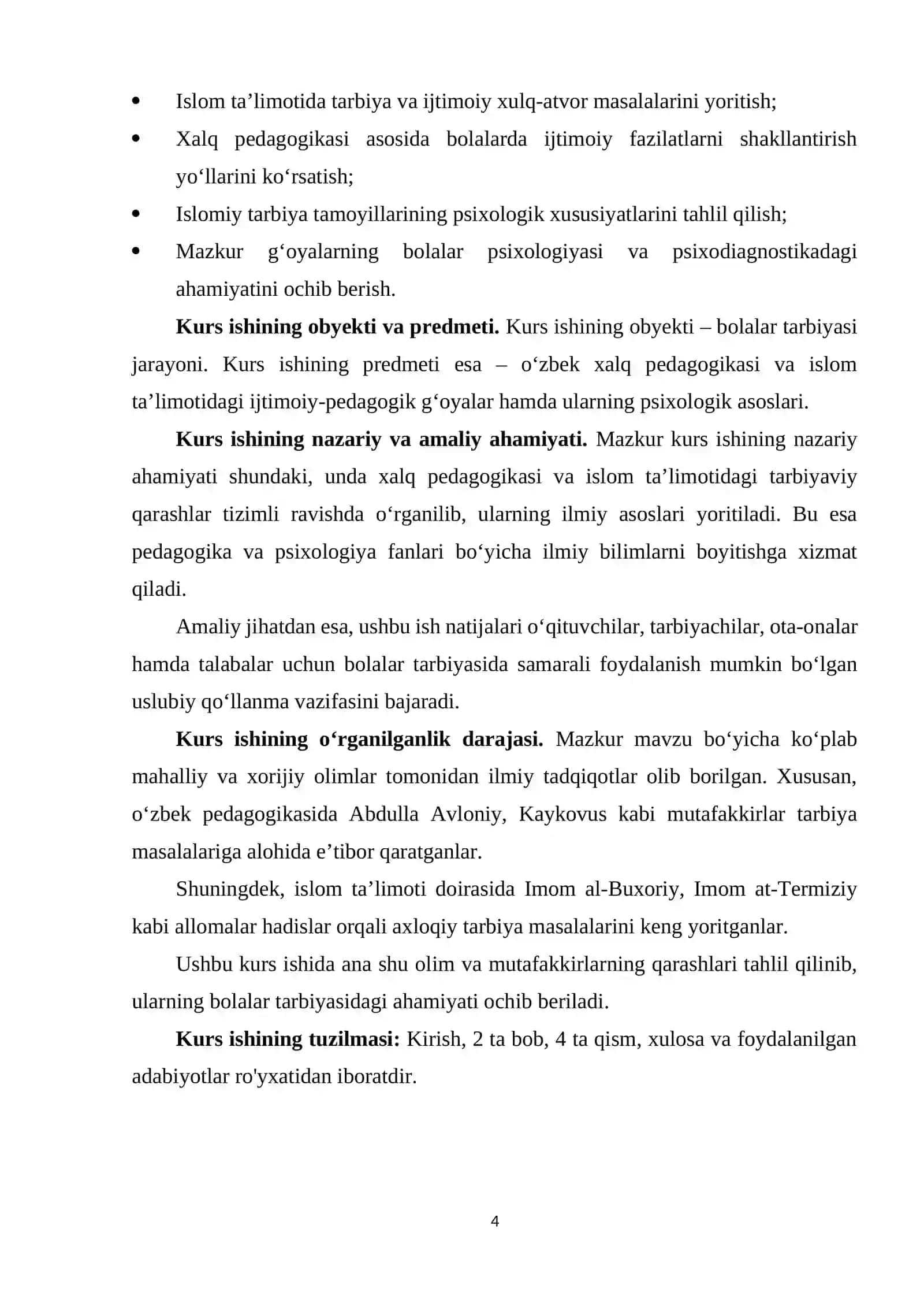 O‘zbek xalq pedagogikasi va islom ta’limotida ijtimoiy-pedagogik g‘oyalar 4